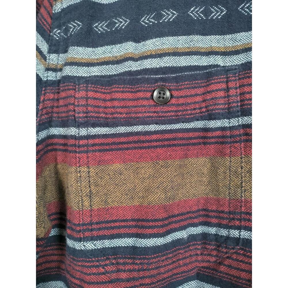 Goodfellow & Co Men’s Large Flannel Shirt Southwestern Aztec Stripe Long‎ Sleeve - Picture 7 of 11